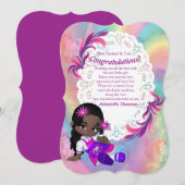 Kleurrijke Rainbow Spirals Baby shower Congrats ka Kaart (Voorkant / Achterkant)