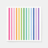 Kleurrijke Rainbow Stripe Party servetten (Voorkant)