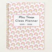 Kleurrijke Rainbow Teacher Planner | Aangepast cad (Voorkant)
