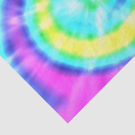Kleurrijke Rainbow Tie Dye Hippie Tissue Paper Tissuepapier (Detail)