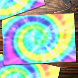 Kleurrijke Rainbow Tie Dye Hippie Tissue Paper Tissuepapier