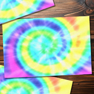 Kleurrijke Rainbow Tie Dye Hippie Tissue Paper Tissuepapier