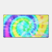 Kleurrijke Rainbow Tie Dye Hippie Trippy Desk Mat (Voorkant)