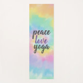 Kleurrijke Rainbow Tie Dye Peace Love Yoga Yogamat (Voorkant)