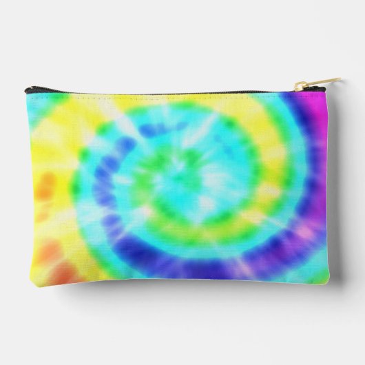Kleurrijke Rainbow Tie Dye Personalized Pencil Hoe Etui (Achterkant)