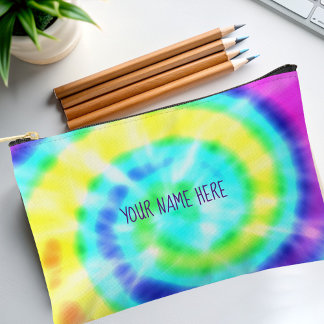 Kleurrijke Rainbow Tie Dye Personalized Pencil Hoe Etui