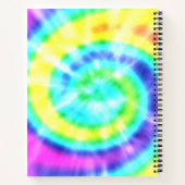 Kleurrijke Rainbow Tie Dye Terug naar School Notit Notitieboek (Achterkant)