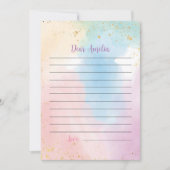 Kleurrijke Rainbow Time Capsule Note Message Kaart (Voorkant)