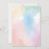 Kleurrijke Rainbow Time Capsule Note Message Kaart (Achterkant)