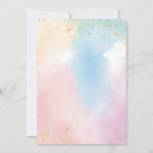 Kleurrijke Rainbow Time Capsule Note Message Kaart (Achterkant)