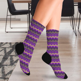 Kleurrijke Rainbow Zigzag Sokken