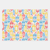 Kleurrijke Ramadan Kareem Happy Eid Mubarak Lantaa Inpakpapier Vel (Voorkant 3)