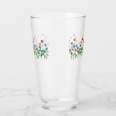 Kleurrijke rand van de kunstbloem glas (Links)