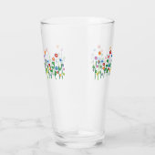 Kleurrijke  rand van de kunstbloem glas (Rechts)