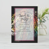 Kleurrijke Rasta Lion met hoofdtelefoon Kaart (Staand voorkant)