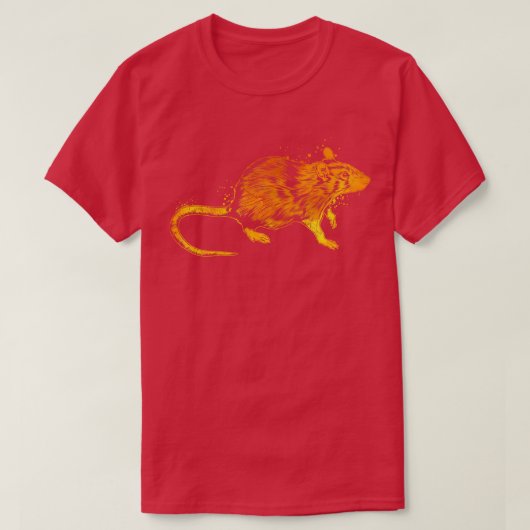 Kleurrijke rat t-shirt (Design voorkant)