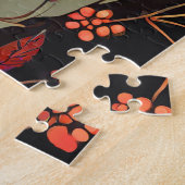 Kleurrijke Raven in een Boom Legpuzzel (Zijkant)