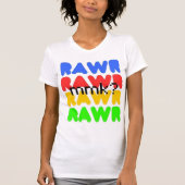 kleurrijke RAWR T-shirt (Voorkant)
