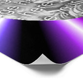 Kleurrijke Rays Lijst Uw foto toevoegen Poster (Hoek)