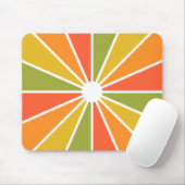 Kleurrijke Rays mousepad, aanpasbaar Muismat (Met muis)