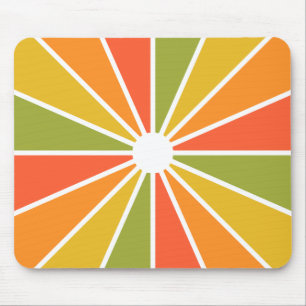 Kleurrijke Rays mousepad, aanpasbaar Muismat
