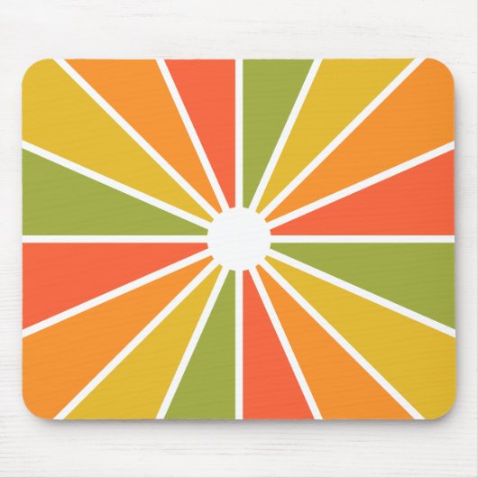 Kleurrijke Rays mousepad, aanpasbaar Muismat (Voorkant)