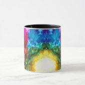 Kleurrijke realiteit van het leven mok (Midden)