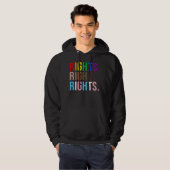 Kleurrijke rechten LGBTQ Pride Hoodie (Voorkant volledig)