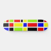 Kleurrijke rechthoeken 01 - Oude school Skateboard (Horizontaal)