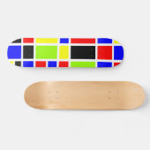 Kleurrijke rechthoeken 02 - Oude school Persoonlijk Skateboard (Horizontaal)