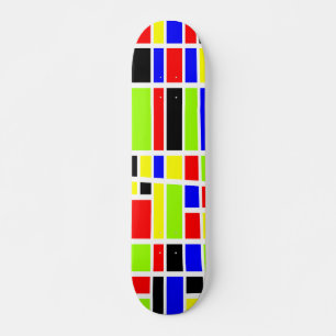 Kleurrijke Rechthoeken 03 - Oude Stijl Persoonlijk Skateboard
