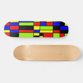 Kleurrijke rechthoeken 05 skateboard (Horizontaal)