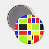 Kleurrijke rechthoeken magneet (Voorkant / Achterkant)