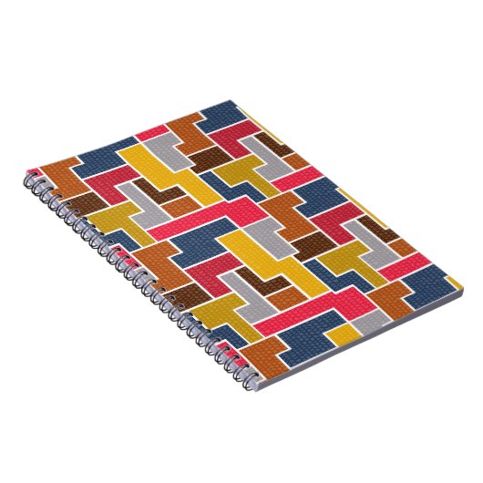 Kleurrijke rechthoeken notitieboek (Rechterzijde)