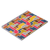 Kleurrijke rechthoeken notitieboek (Linkerzijde)