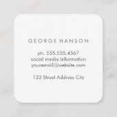 Kleurrijke rechthoeken (transparantie) vierkante visitekaartje (Achterkant)