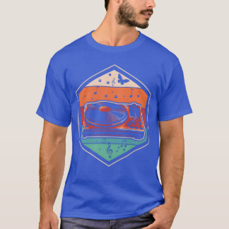Kleurrijke Record Music Vinyl familie T-shirt