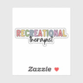 Kleurrijke Recreatietherapeut Sticker (Vel)