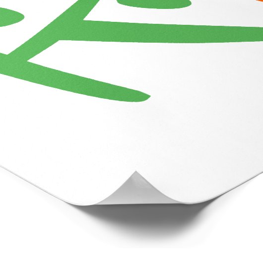 Kleurrijke recycling poster (Hoek)