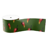 Kleurrijke Red Chili Peppers Grosgrain Lint (Spoel)