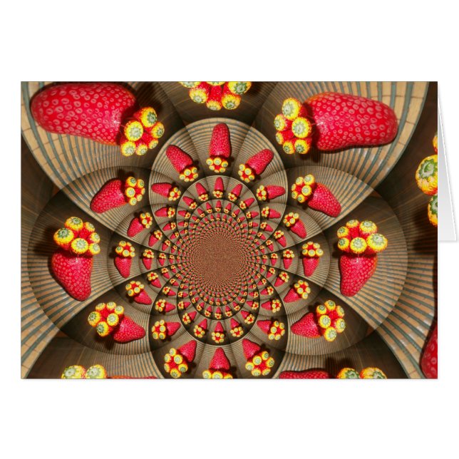 Kleurrijke Red Delight: Strawberry Kaleidoscope Ar (Voorkant Horizontaal)