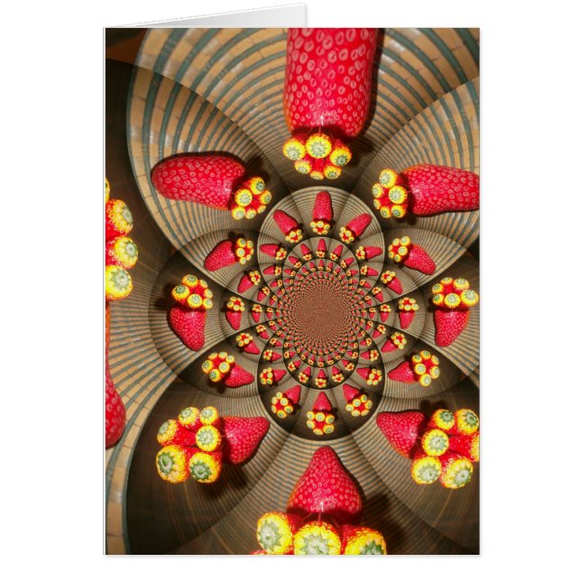 Kleurrijke Red Delight: Strawberry Kaleidoscope Ar (Voorkant)