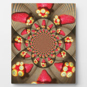 Kleurrijke Red Delight: Strawberry Kaleidoscope Ar Fotoplaat (Voorkant)