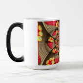 Kleurrijke Red Delight: Strawberry Kaleidoscope Ar Magische Mok (Links)