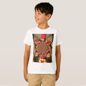 Kleurrijke Red Delight: Strawberry Kaleidoscope Ar T-shirt (Voorkant volledig)