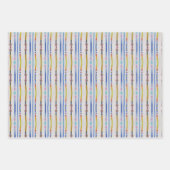 Kleurrijke Reeds inpakpapier vellen set van 3 (Voorkant)
