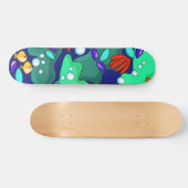 Kleurrijke Reef Fish Skateboard Deck (Horizontaal)