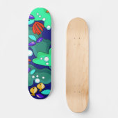 Kleurrijke Reef Fish Skateboard Deck (Voorkant)