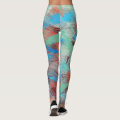 Kleurrijke reeks: abstracte achtergrondtextuur. leggings (Achterkant)