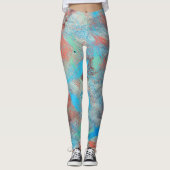 Kleurrijke reeks: abstracte achtergrondtextuur. leggings (Voorkant)